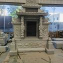 江门 芝麻灰高档墓碑、土墓，一套也支持定做