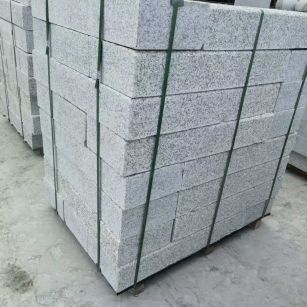 江门 芙蓉白火烧两面路沿石