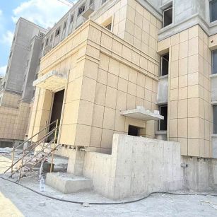 江门 黄金麻干挂，工地实拍
