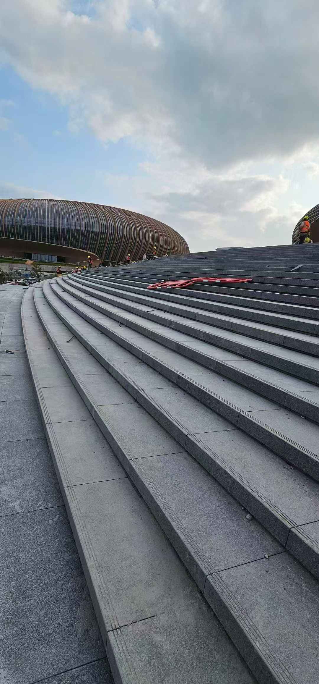 江门 弧形整石台阶铺装效果图