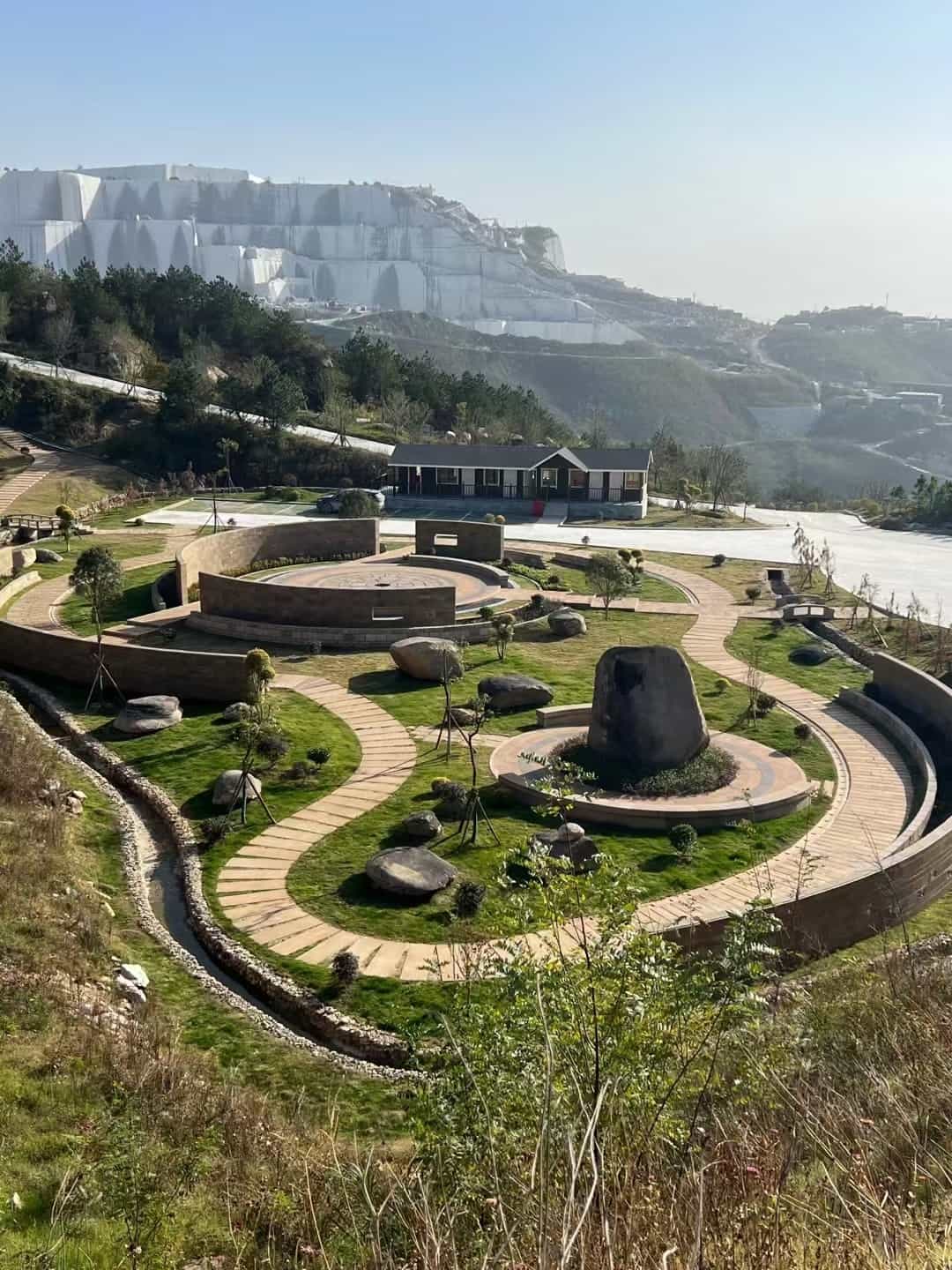江门仿古石铺装整体效果