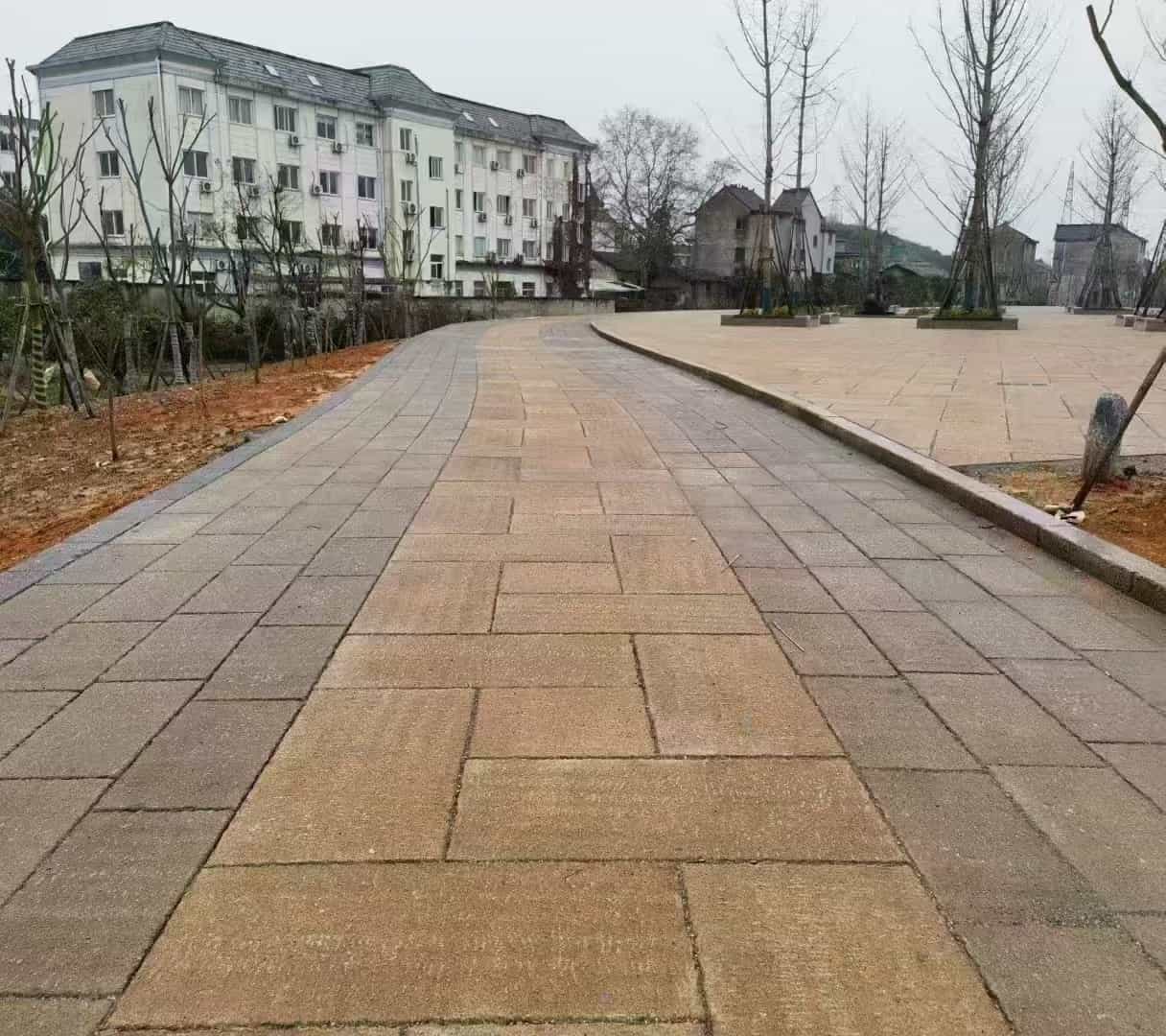 江门仿古石铺装效果