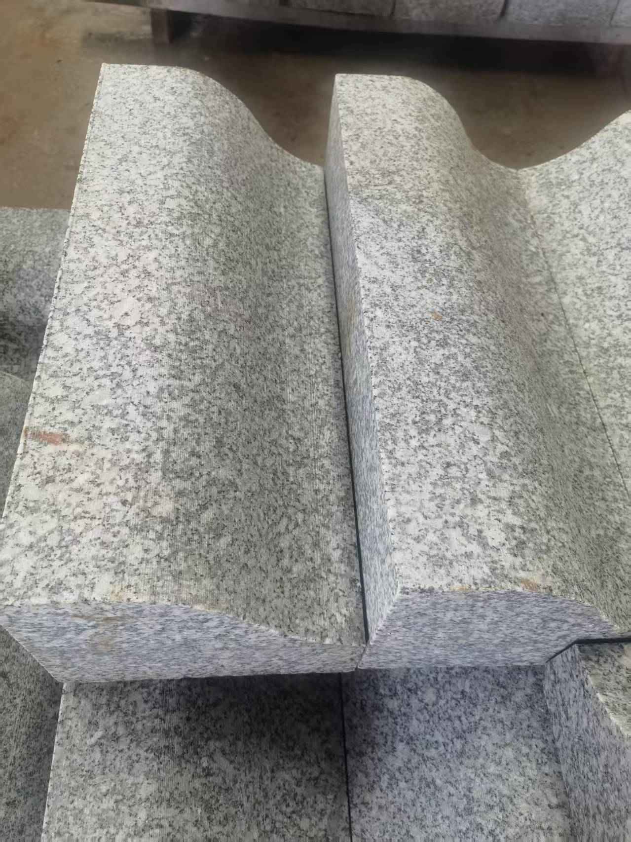 江门芙蓉白S型拉丝面路沿石
