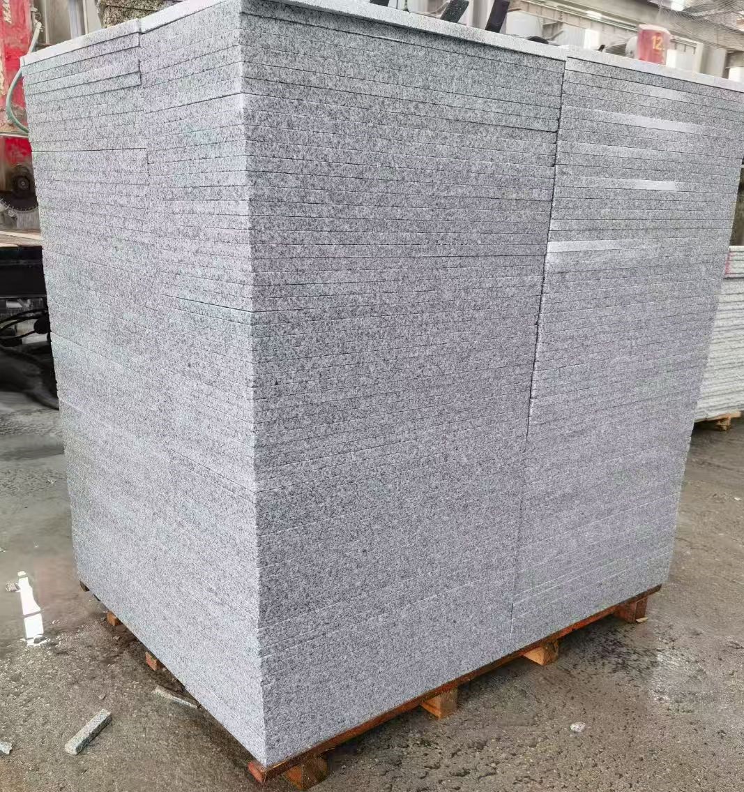 江门 火烧面地铺石，街道广场园林市政工程板，1.8~5.0厚均有现货